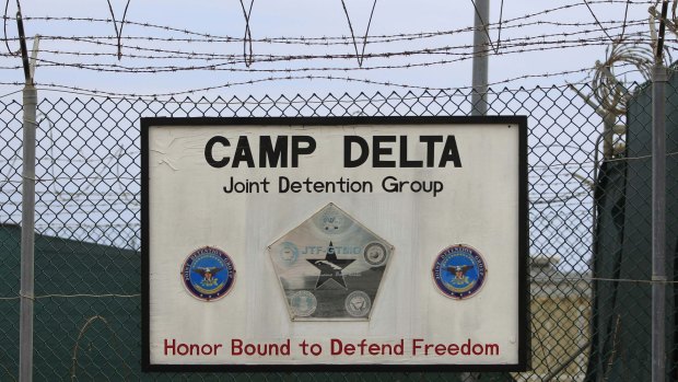 The exterior of Camp Delta in 2013. 