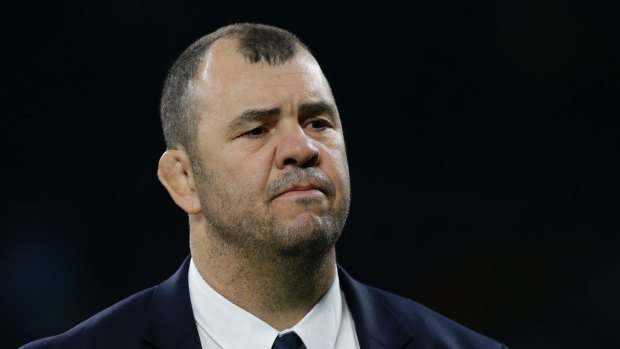 Emotional: Michael Cheika's outburst after the Wallabies lost to the All Blacks has been poorly received across the Tasman.