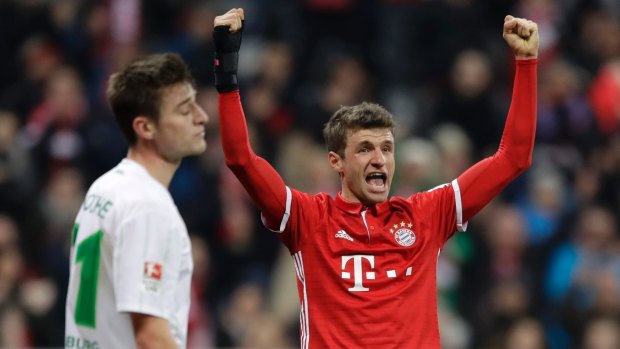 Powerhouse: Bayern Munich's Thomas Muller.