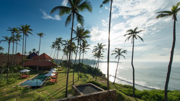 Weligama Bay, Sri Lanka, provides an upscale break.