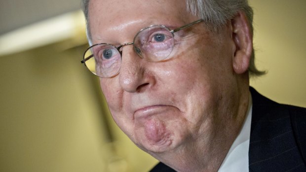 Senate Majority Leader Mitch McConnell: The coup de grace came from Washington where the Senate Republicans rejected the House bill on tax reform, demanding a delay in corporation tax cuts until 2019.