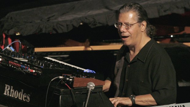Pianist Chick Corea performs with his band "Return to Forever" during a concert in Valencia July 13, 2008. 