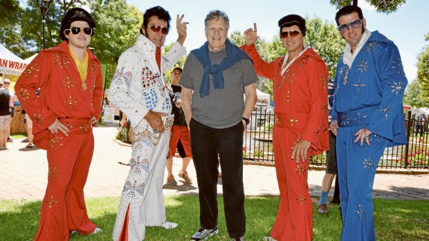 Steve Binder meets Elvis impersonators in Parkes for the annual festival in memory of the King.
