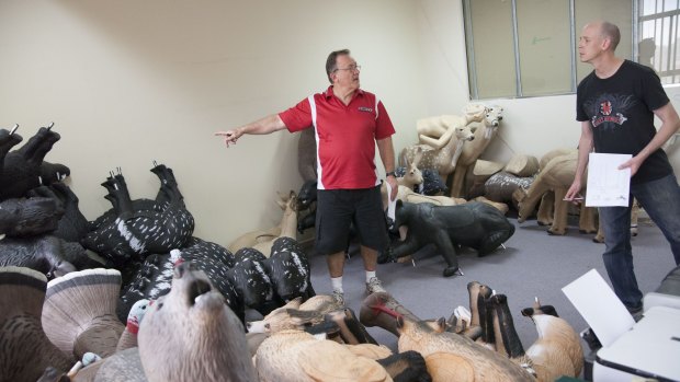 Stocktake at the archery store, from the Parramatta Road series.