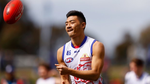 The Bulldogs used Lin Jong in the ruck last week.