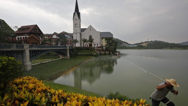 Then, in 2011, a Chinese mining tycoon spent $1.3 billion building a replica of the village in the southern Guangdong Province.