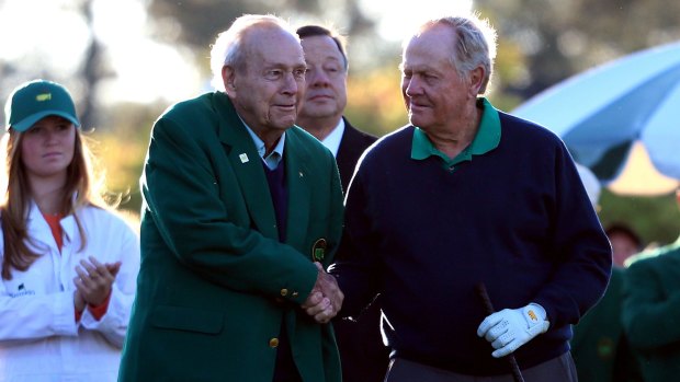 Fierce rivalry: Arnold Palmer and Jack Nicklaus had arguably the fiercest rivalry in golf history.