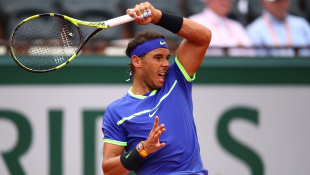 Approaching history: Rafael Nadal is attempting to win his 10th French Open crown.