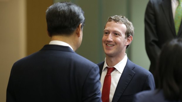 The first in line to meet Xi, Mark Zuckerberg, the chief of Facebook, spoke Chinese with him, enough to get a laugh from the Chinese leader.