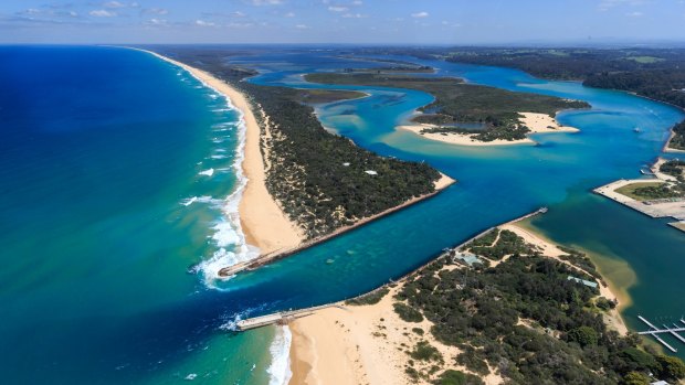 Lakes Entrance's dramatic beaches make it a popular holiday spot.