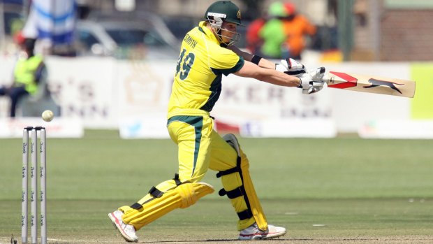 Ready to lead: Steve Smith in action against South Africa.