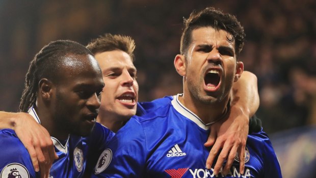 Back in action: Diego Costa scored despite rumours of a potential move to China circulating.