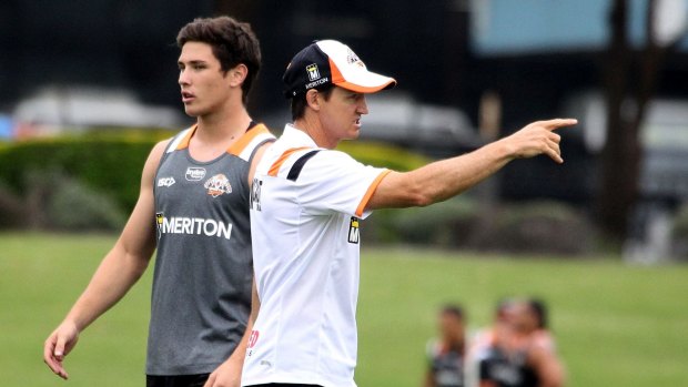 Facing a familar foe: Wests Tigers coach Jason Taylor will square off against the Rabbitohs.