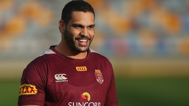Ready to roll: Maroons centre Greg Inglis.