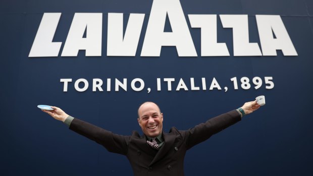 Giuseppe Lavazza, global vice-president of Lavazza at the Australian Open in Melbourne.