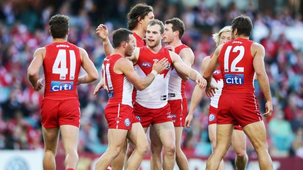 Finals tune-up: The Swans were ruthless against Richmond at the SCG. 