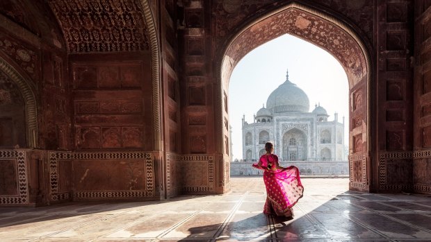 The Taj Mahal, India.