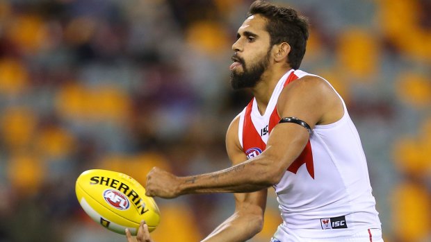 Lifeblood: Swans speedster Lewis Jetta is a barometer for the team.