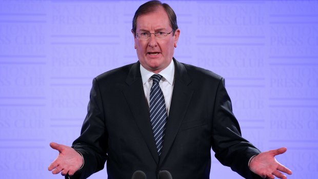 Federal Liberal Party director Brian Loughnane would not comment on claims he advised Mr Grundy to make the donation to the Free Enterprise Foundation.