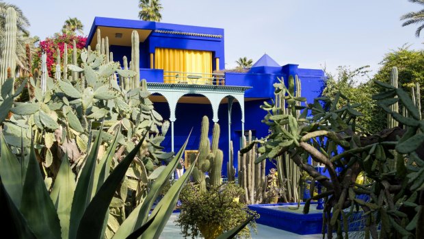 The beautiful gardens of Jardin Majorelle.