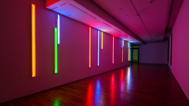 Australian Peter Kennedy's <i>Neon Light Installations</I>.