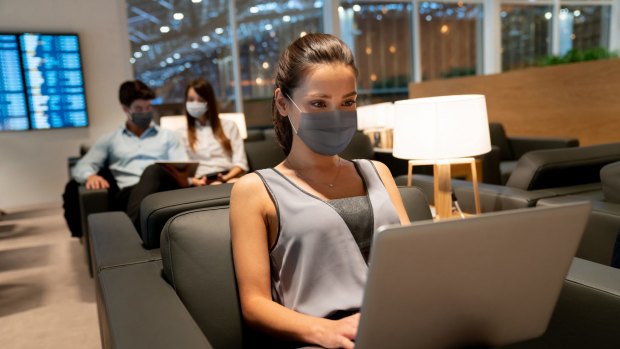 The pandemic has changed airport lounges in big and small ways.