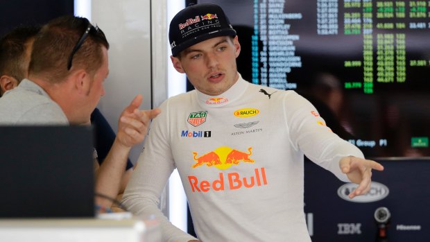 Red Bull driver Max Verstappen was furious after being penalised for an overtaking move.