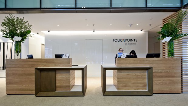 The Four Points by Sheraton Sydney, Central Park lobby.