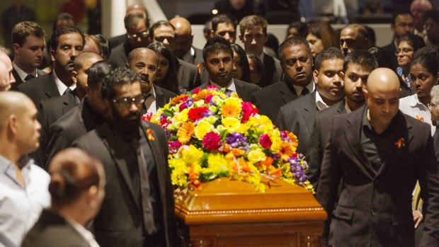 May 9, 2015: The funeral for Myuran Sukumaran in Sydney.