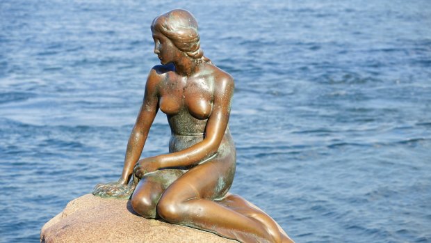 The Little Mermaid Statue, Copenhagen, Denmark.