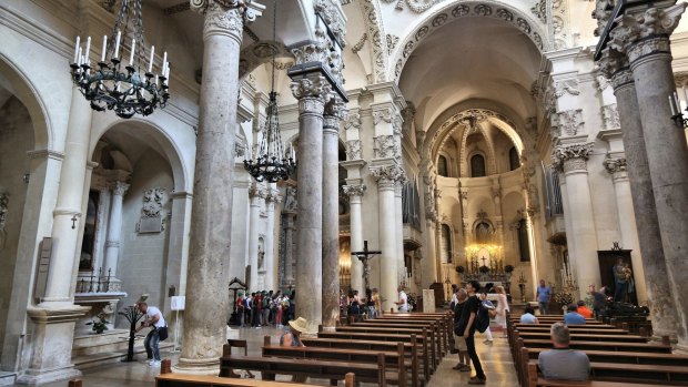Basilica di Santa Croce in Lecce is a baroque landmark that dates back to 1695.