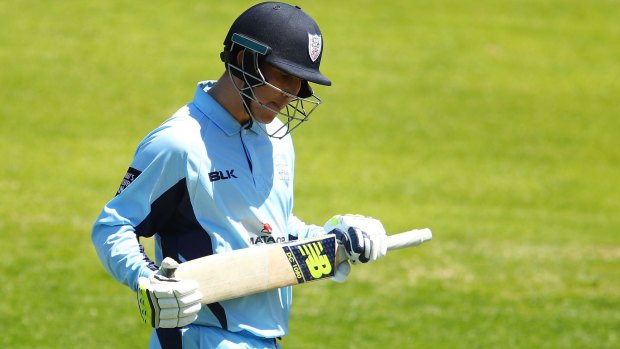 Delayed concussion: Nic Maddinson was cleared to play the Matador Cup final, but has been ruled out for the start of the Sheffield Shield season.