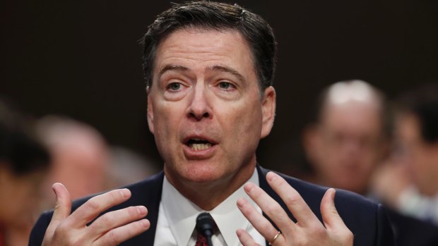 Former FBI Director James Comey pictured in June, testifies on Capitol Hill in Washington. 