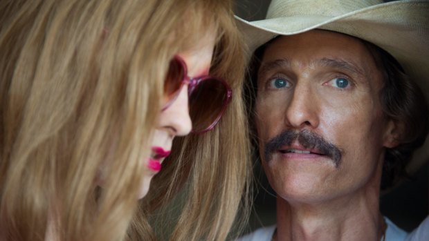 <i>Dallas Buyers Club</i>, starring Matthew McConaughey (right) as Ron Woodroof and Jared Leto as Rayon.