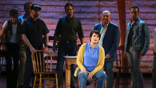 The cast of Come From Away performing at the Tony Awards.