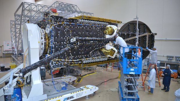 The NBN's 6.4 tonne "Sky Muster" satellite during the construction phase. 