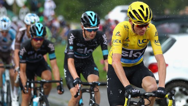 Chris Froome, seen here in this years Tour de France, is still a chance at winning the Vuelta a Espana.