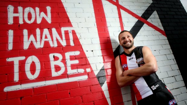 Natural leader: St Kilda's Jarryn Geary is an ambassador for LGBTIQ support group "Stand Up Events".