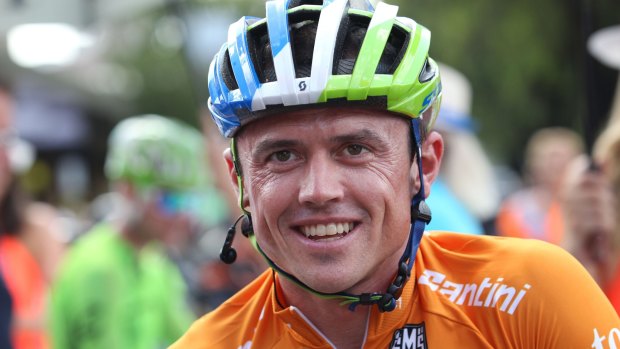 Orica GreenEdge rider Simon Gerrans was just beaten in a sprint finish in the Tour of Basque Country.