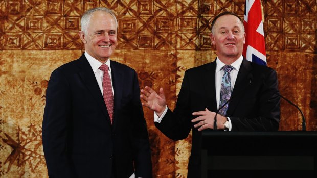 Prime Minister Malcolm Turnbull and his New Zealand counterpart John Key.