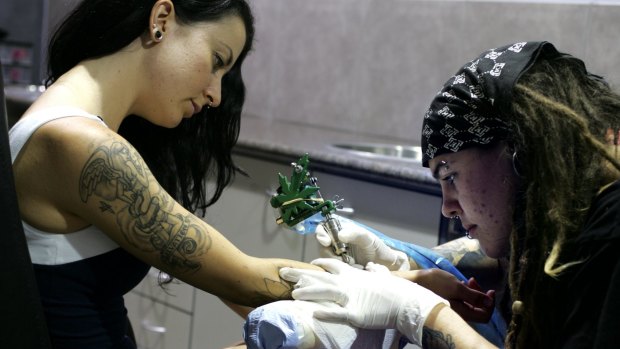 A recent study found that 86 per cent of students thought those who have visible tattoos would have a harder time finding a job.