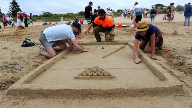 An entry to the annual sand modelling competition at Broulee Beach.