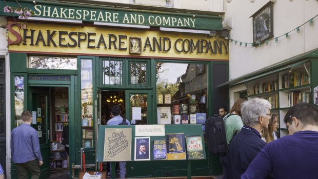 Famous bookstore Shakespeare and Company.