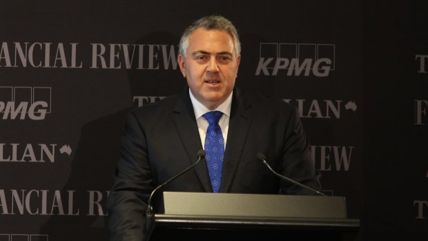 Treasurer Joe Hockey at his opening address at the National Reform Summit in Sydney.