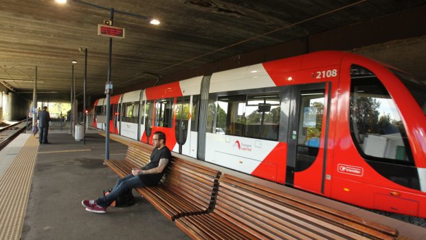 On track: Light rail users will be able to tap on from December 1.