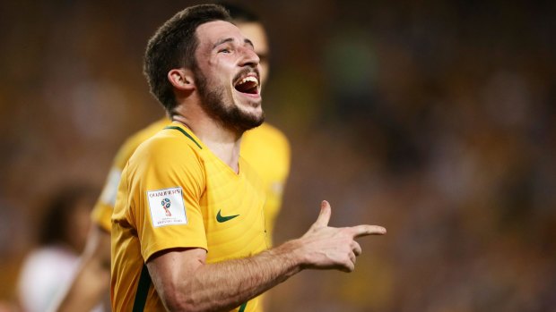 Rafinha knows from the Bundesliga that the Socceroos' Mathew Leckie can be a handful. 