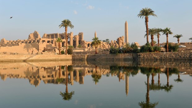 The Ancient Egyptian temple of Karnak, in Luxor, Egypt.