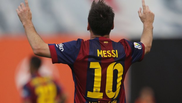 King of the Nou Camp: Barcelona's Lionel Messi.