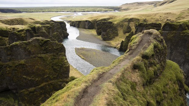 In the viral video - watched over 440 million times on YouTube since 2015 - Bieber stomped on mossy vegetation, dangled his feet over a cliff and bathed in the freezing river underneath the sheer walls of the canyon.