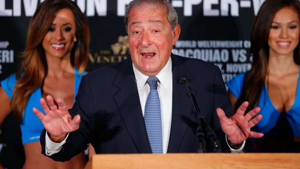 "People who have never watched a boxing match are talking about this. They're all familiar with this whole thing now": Bob Arum.